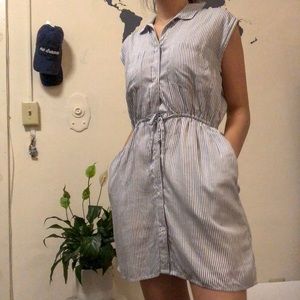 Sleeveless striped dress